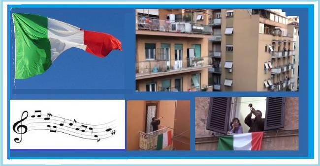 

Dal balcone si cantano i successi italiani